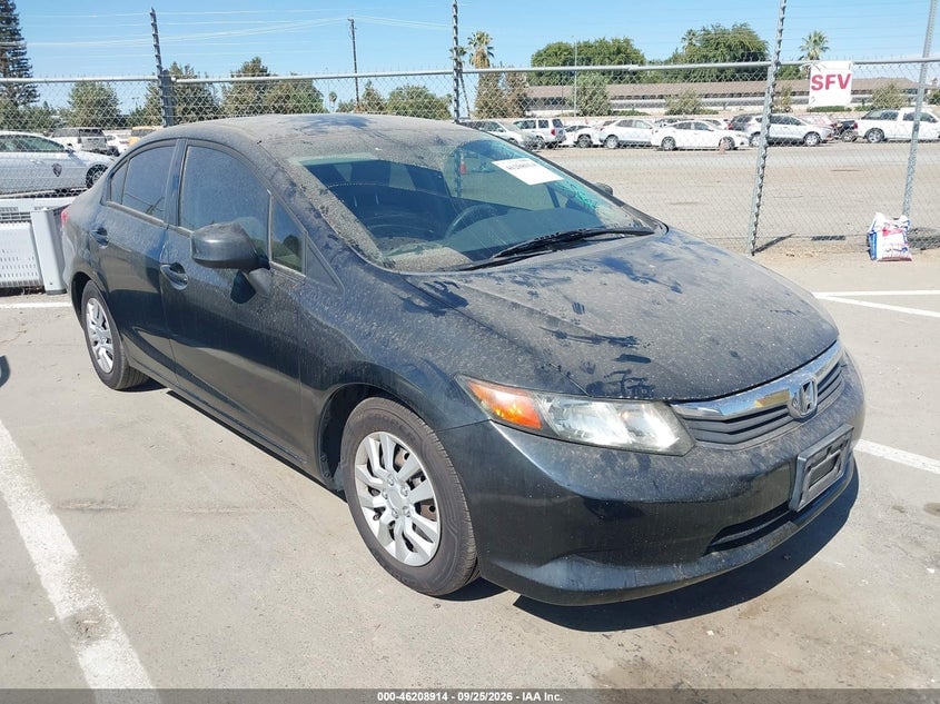 2012 HONDA CIVIC LX | 2HGFB2F53CH587282 | UPCARS