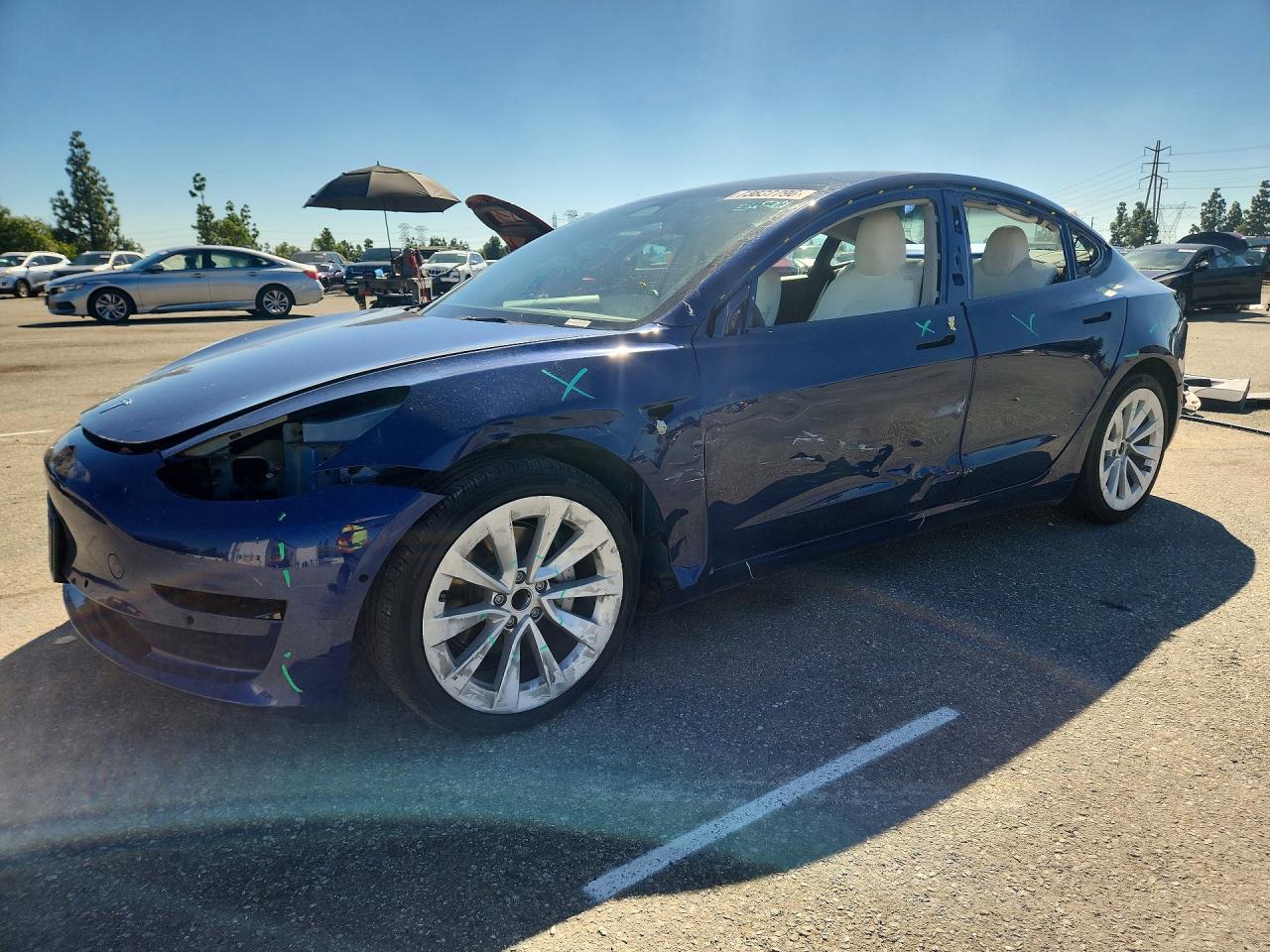 2022 TESLA MODEL 3 | 5YJ3E1EA0NF203257 | UPCARS
