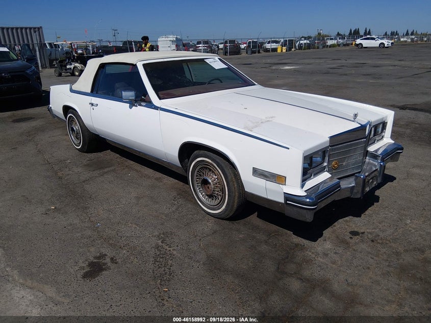 1984 CADILLAC ELDORADO BIARRITZ | 1G6AL6788EE672976 | UPCARS