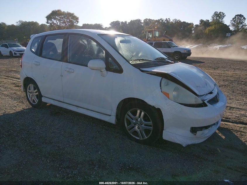2007 HONDA FIT SPORT | JHMGD38617S012684 | UPCARS