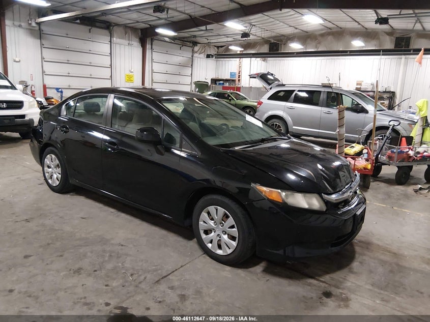 2012 HONDA CIVIC LX | 19XFB2F58CE082753 | UPCARS