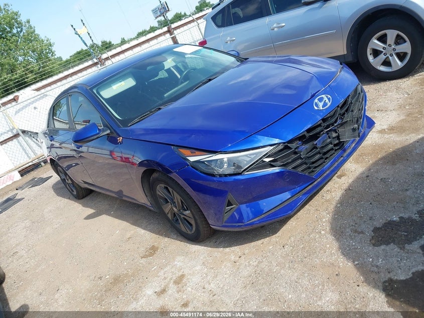 2021 HYUNDAI ELANTRA HYBRID BLUE | KMHLM4AJ5MU012445 | UPCARS
