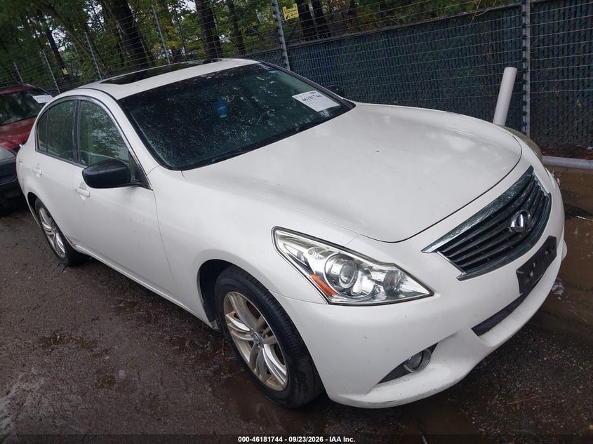 2012 INFINITI G25X | JN1DV6AR8CM862515 | UPCARS
