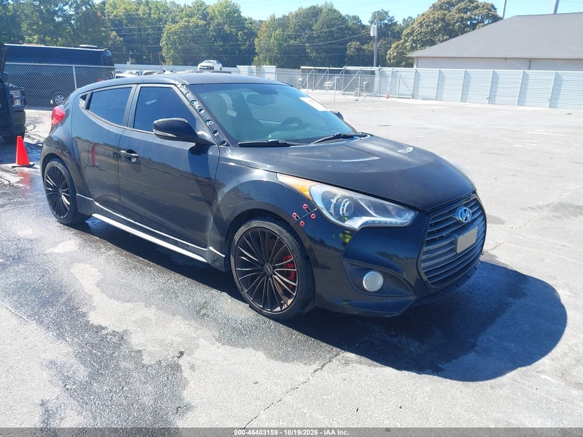 2013 HYUNDAI VELOSTER TURBO W/BLACK | KMHTC6AE6DU165000 | UPCARS