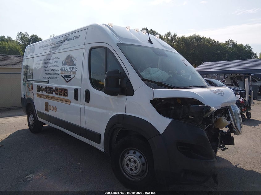 2023 RAM PROMASTER 2500 HIGH ROOF 159 WB | 3C6LRVDG9PE564648 | UPCARS