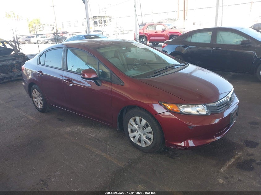 2012 HONDA CIVIC LX | 2HGFB2F50CH591094 | UPCARS
