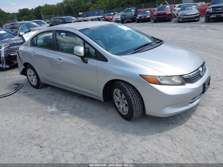 2012 HONDA CIVIC LX | 19XFB2F54CE380216 | UPCARS