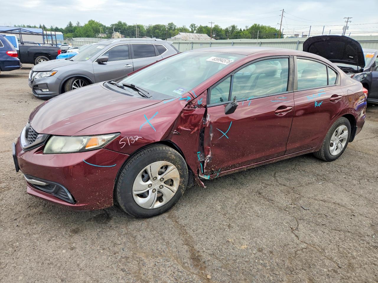 2015 HONDA CIVIC LX | 19XFB2F58FE701288 | UPCARS