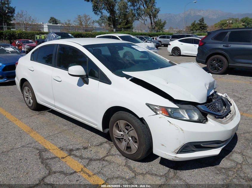 2013 HONDA CIVIC LX | 19XFB2F58DE218882 | UPCARS