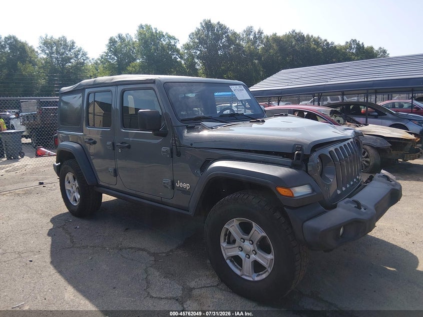 2018 JEEP WRANGLER UNLIMITED SPORT S 4X4 | 1C4HJXDG3JW197812 | UPCARS