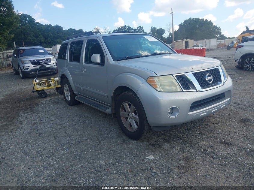 2008 NISSAN PATHFINDER SE | 5N1AR18U48C630861 | UPCARS