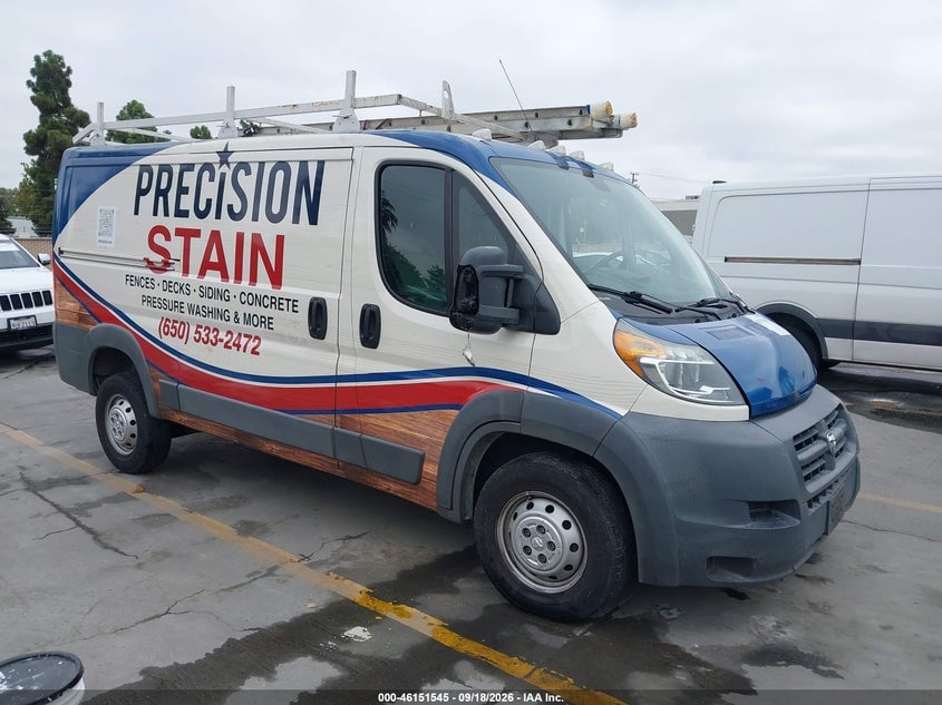 2015 RAM PROMASTER 1500 LOW ROOF | 3C6TRVAG7FE514673 | UPCARS