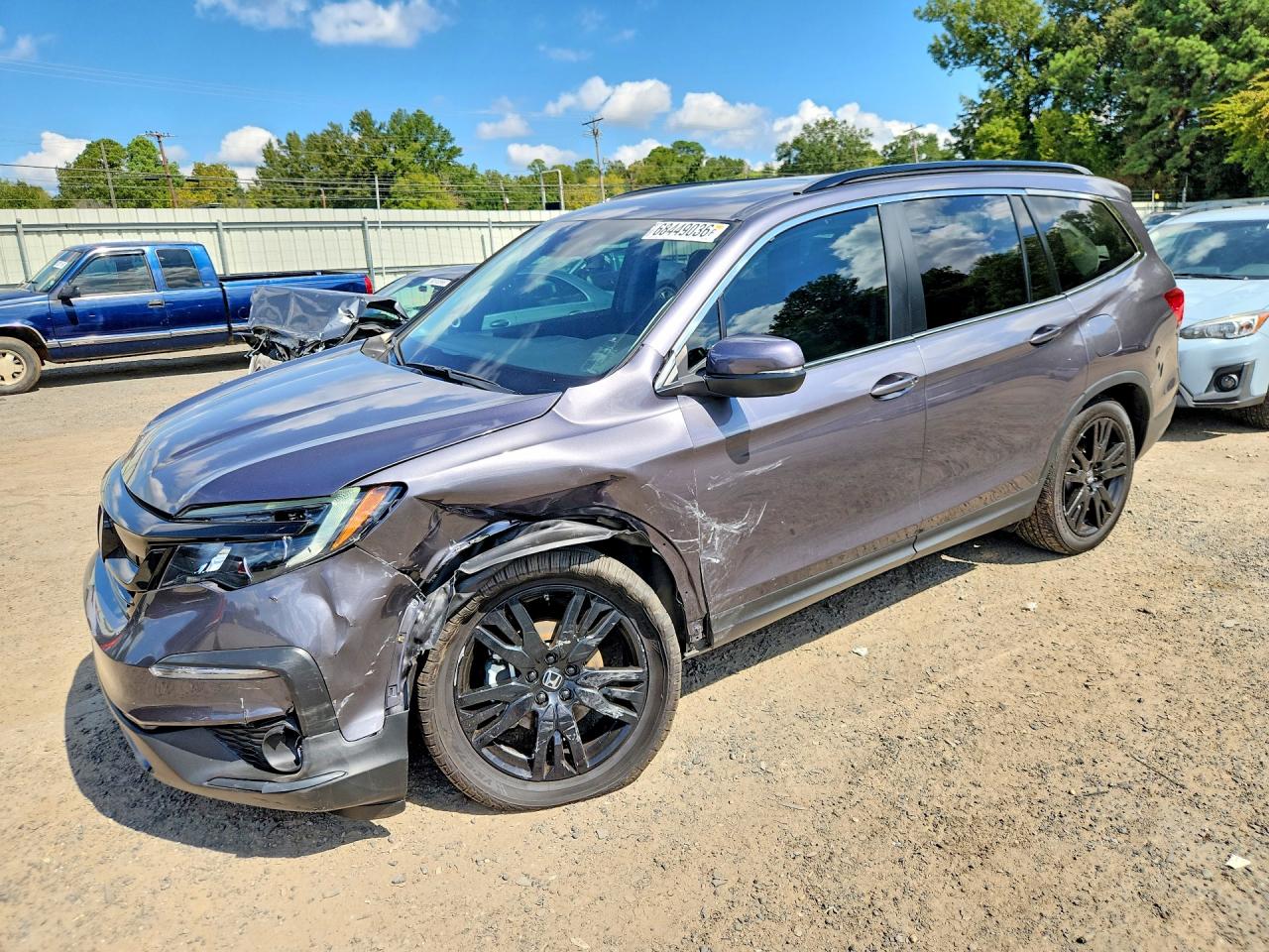 2021 HONDA PILOT SE | 5FNYF5H27MB045593 | UPCARS