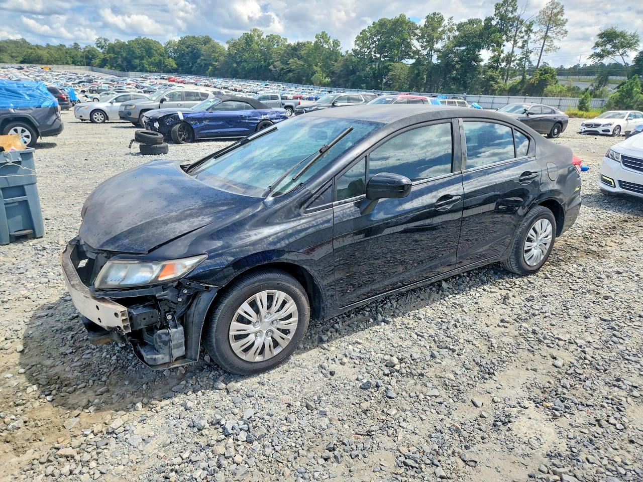 2014 HONDA CIVIC LX | 19XFB2F5XEE056805 | UPCARS