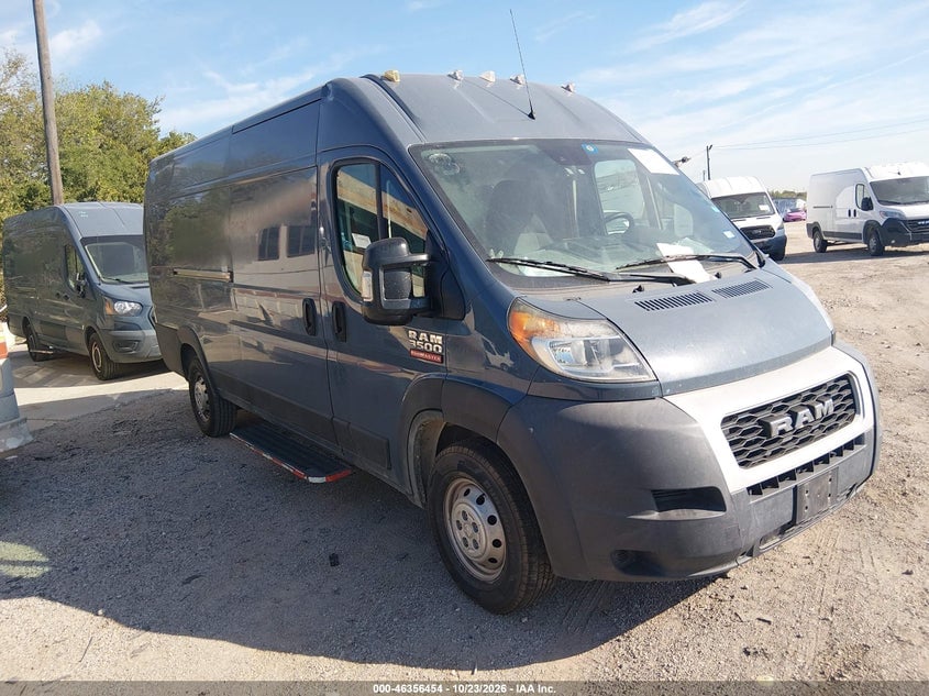 2021 RAM PROMASTER 3500 CARGO VAN HIGH ROOF 159 WB EXT | 3C6MRVJG9ME579431 | UPCARS