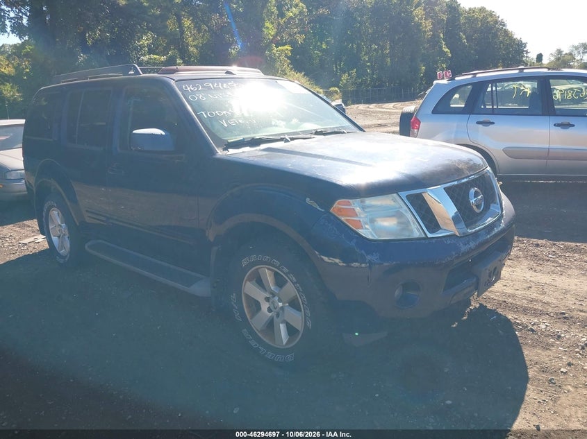 2008 NISSAN PATHFINDER S/LE/SE | 5N1AR18C08C612694 | UPCARS