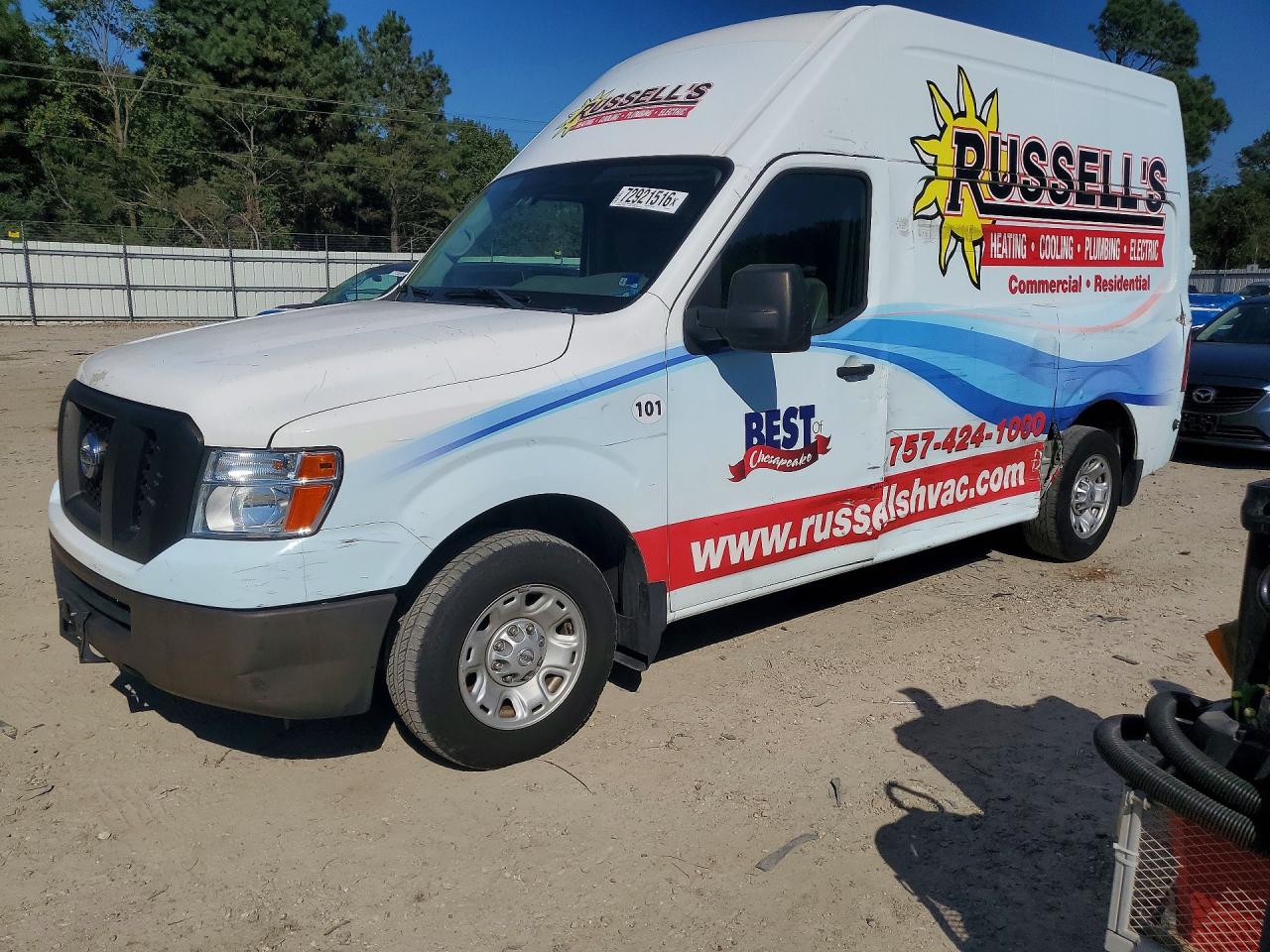 2020 NISSAN NV 2500 HD SV | 1N6BF0LY9LN806724 | UPCARS