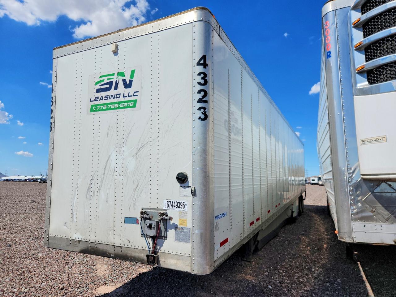 2023 WABASH DURAPLAT DVCVHPC DRY VAN TRAILER | 1JJV532DXPL364323 | UPCARS