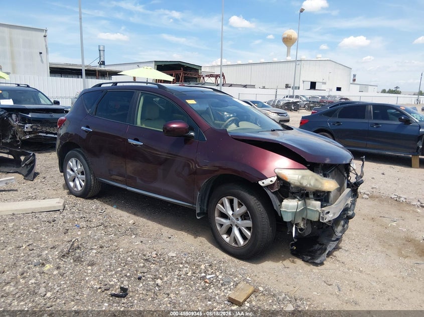 2013 NISSAN MURANO SL | JN8AZ1MU5DW209321 | UPCARS