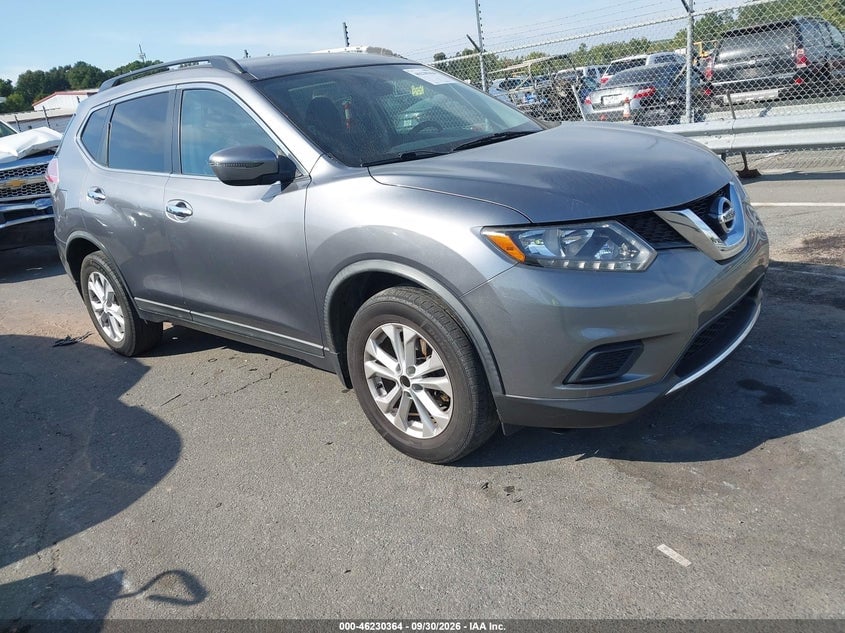 2016 NISSAN ROGUE SV | KNMAT2MV8GP713839 | UPCARS
