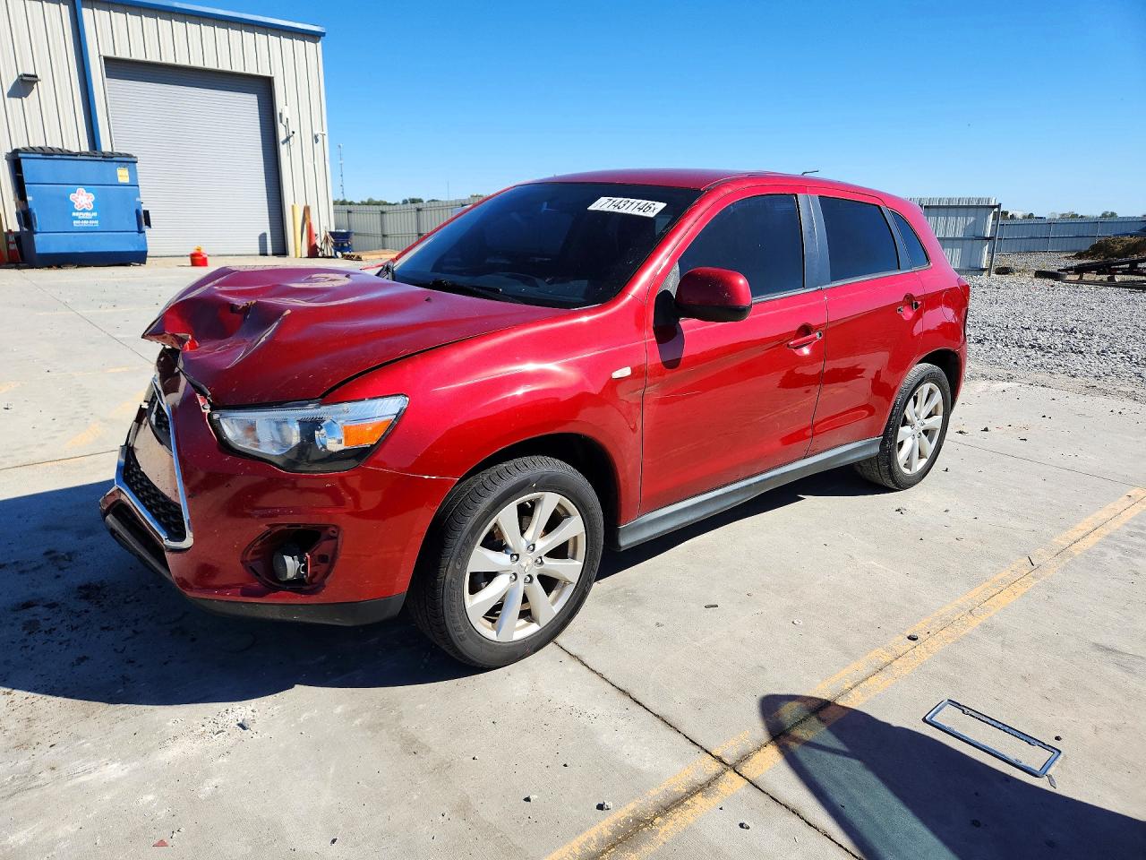 2014 MITSUBISHI OUTLANDER ES | 4A4AP3AU8EE003847 | UPCARS