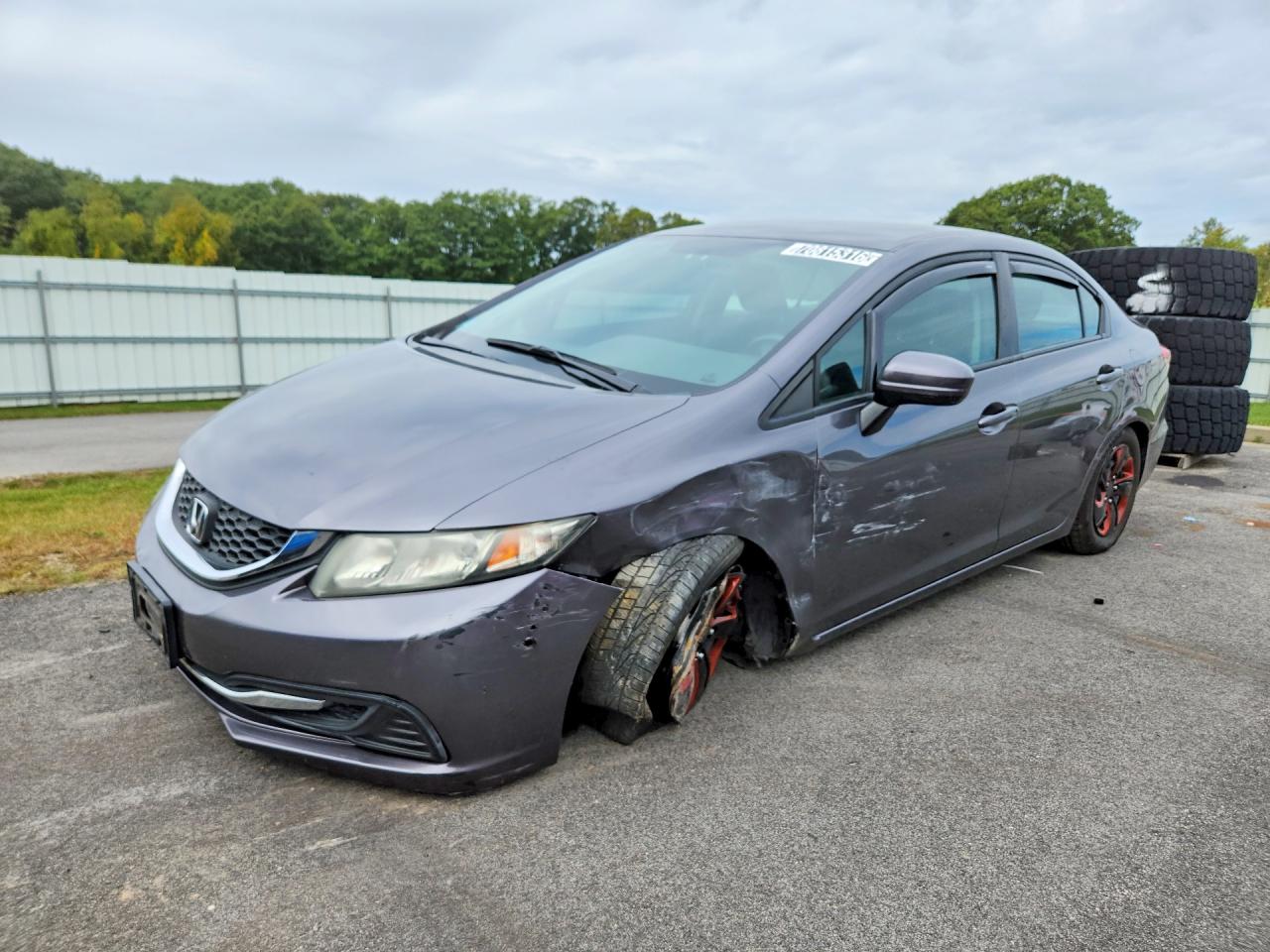2014 HONDA CIVIC LX | 2HGFB2F57EH506061 | UPCARS
