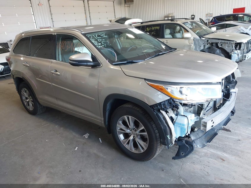 2015 TOYOTA HIGHLANDER XLE V6 | 5TDJKRFH6FS204050 | UPCARS