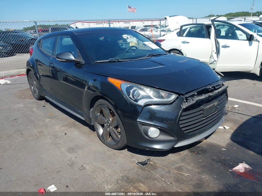 2014 HYUNDAI VELOSTER TURBO W/BLUE | KMHTC6AE5EU207271 | UPCARS