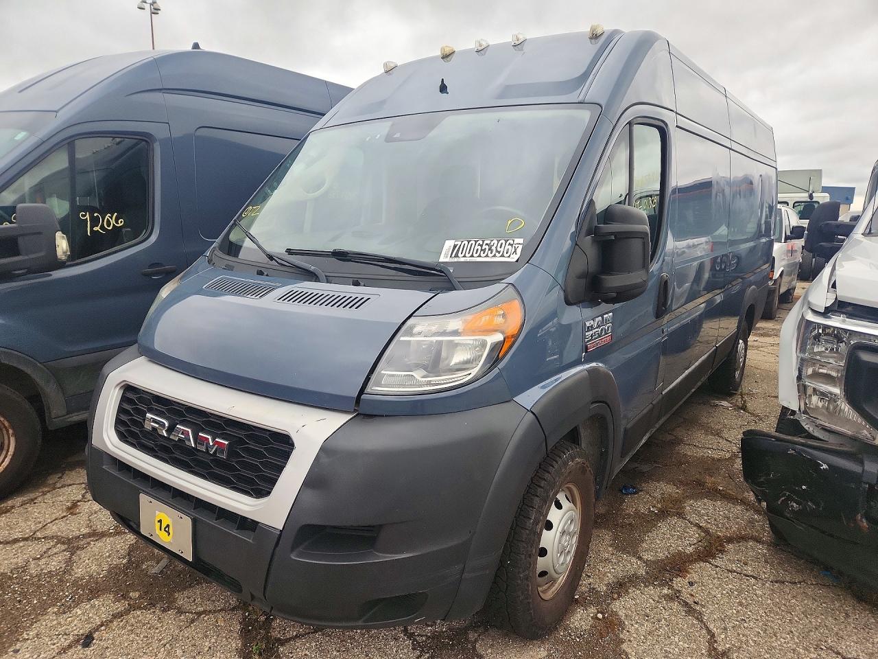 2021 RAM PROMASTER DELIVERY VAN | 3C6MRVJG5ME535958 | UPCARS