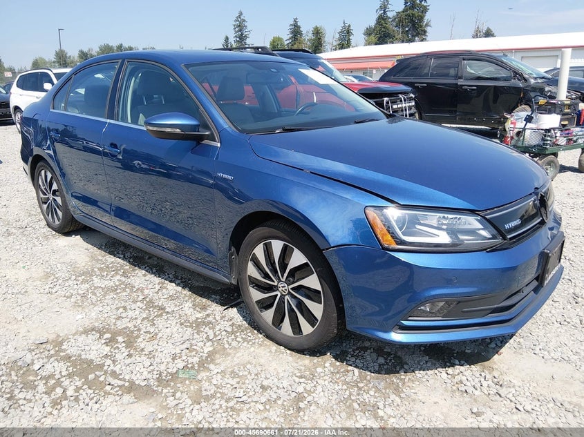 2016 VOLKSWAGEN JETTA HYBRID SEL PREMIUM | 3VW637AJ6GM234925 | UPCARS