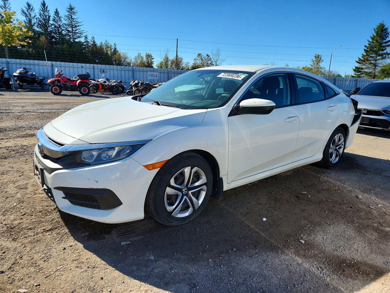 2018 HONDA CIVIC LX | 2HGFC2F58JH001332 | UPCARS