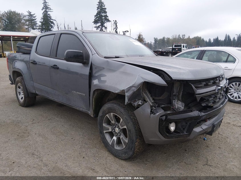 2021 CHEVROLET COLORADO 4WD  SHORT BOX Z71 | 1GCGTDEN0M1106305 | UPCARS