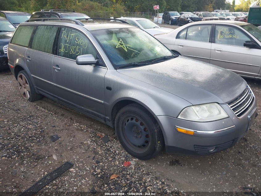2003 VOLKSWAGEN PASSAT GLX | WVWYH63B23E152879 | UPCARS
