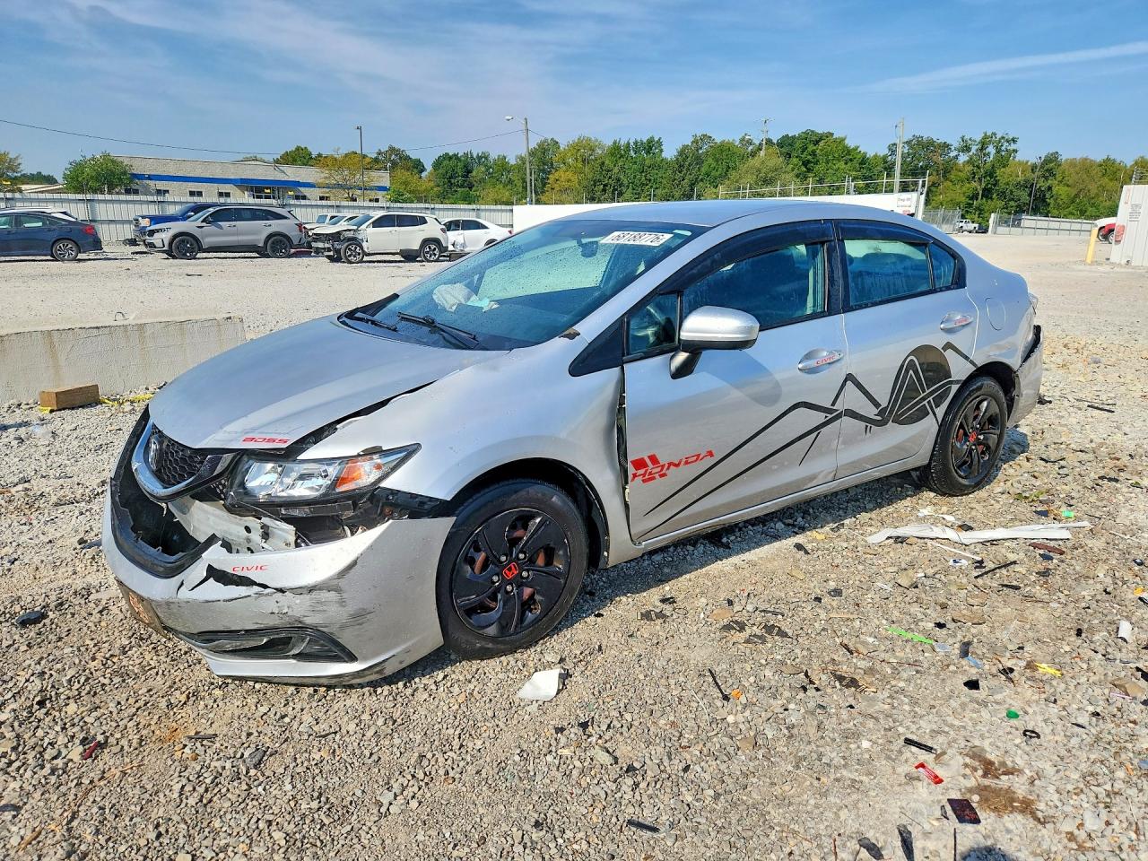 2014 HONDA CIVIC LX | 2HGFB2F52EH546970 | UPCARS