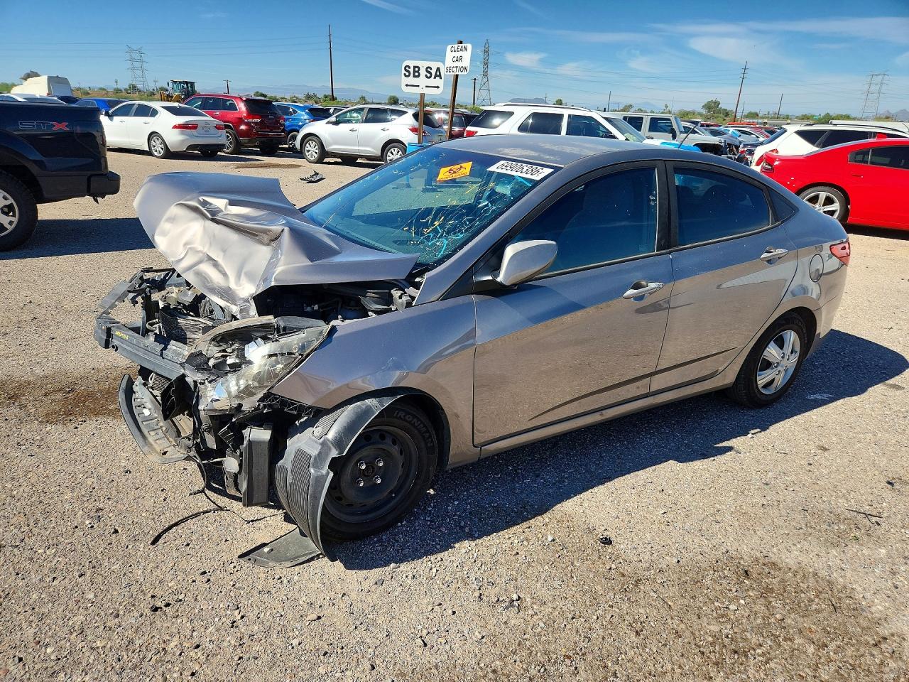 2017 HYUNDAI ACCENT SE | KMHCT4AE3HU368274 | UPCARS