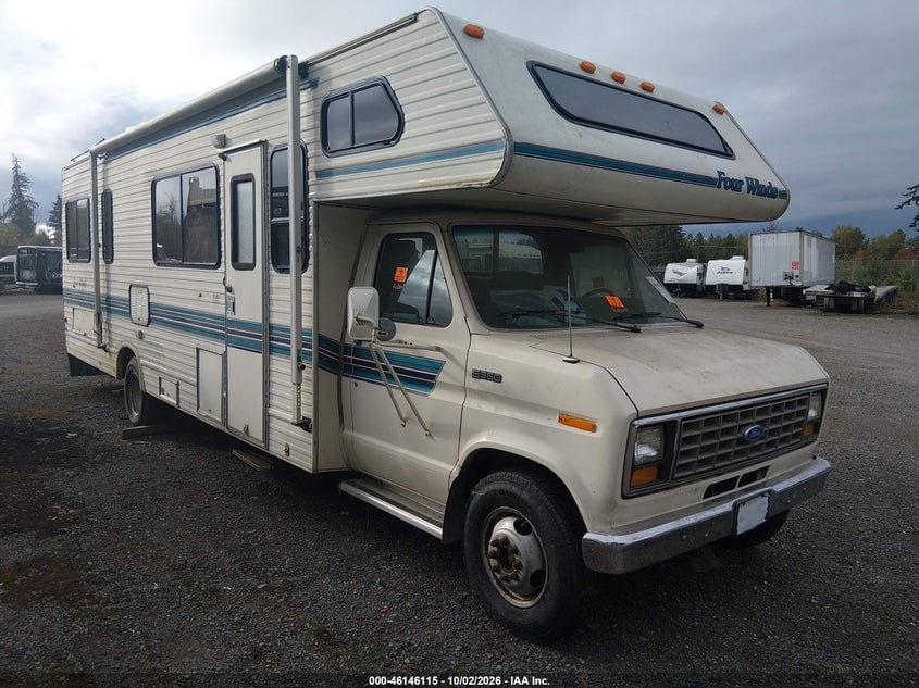 1991 FORD ECONOLIN E350 CUTAWAY VAN | 1FDKE30G0MHB06704 | UPCARS