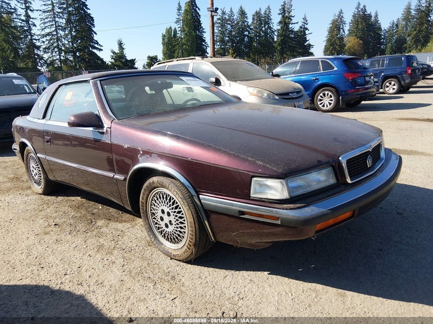1989 CHRYSLER TC BY MASERATI | ZC2FP1100KB203806 | UPCARS