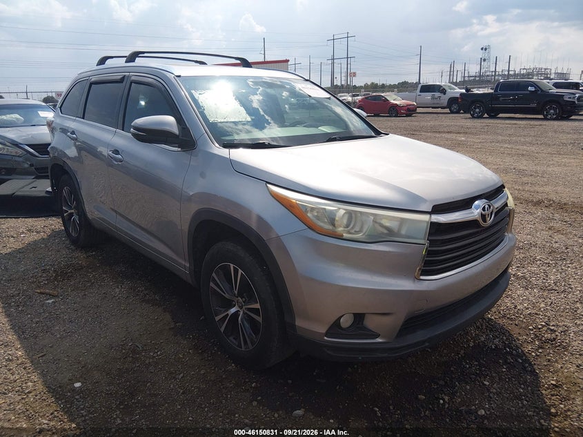 2016 TOYOTA HIGHLANDER XLE V6 | 5TDKKRFH2GS131166 | UPCARS