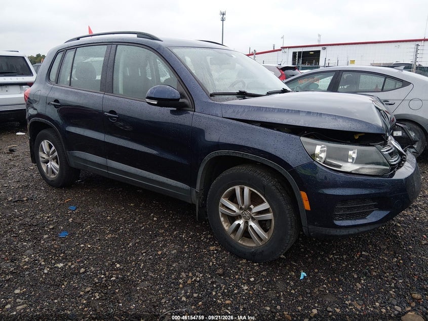 2016 VOLKSWAGEN TIGUAN S | WVGAV7AX7GW611303 | UPCARS