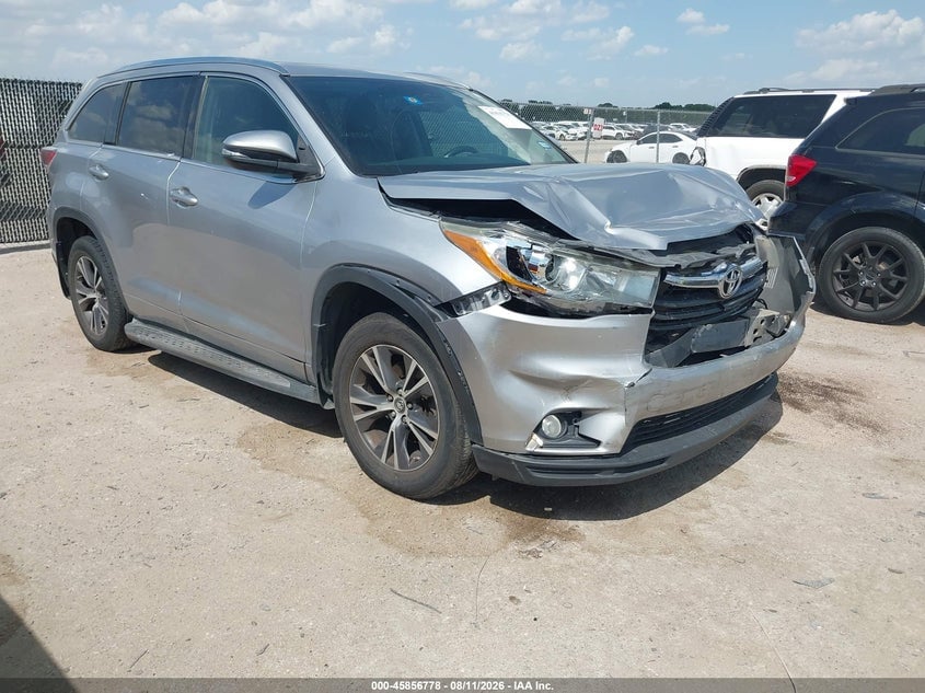 2016 TOYOTA HIGHLANDER XLE V6 | 5TDKKRFHXGS507340 | UPCARS