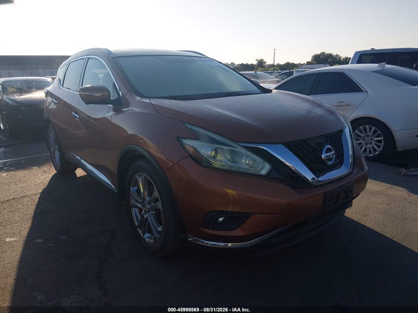 2015 NISSAN MURANO PLATINUM | 5N1AZ2MGXFN217298 | UPCARS