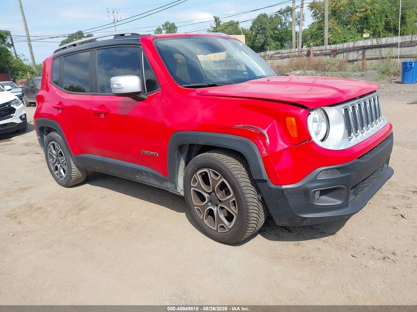 2018 JEEP RENEGADE LIMITED FWD | ZACCJADBXJPH54725 | UPCARS