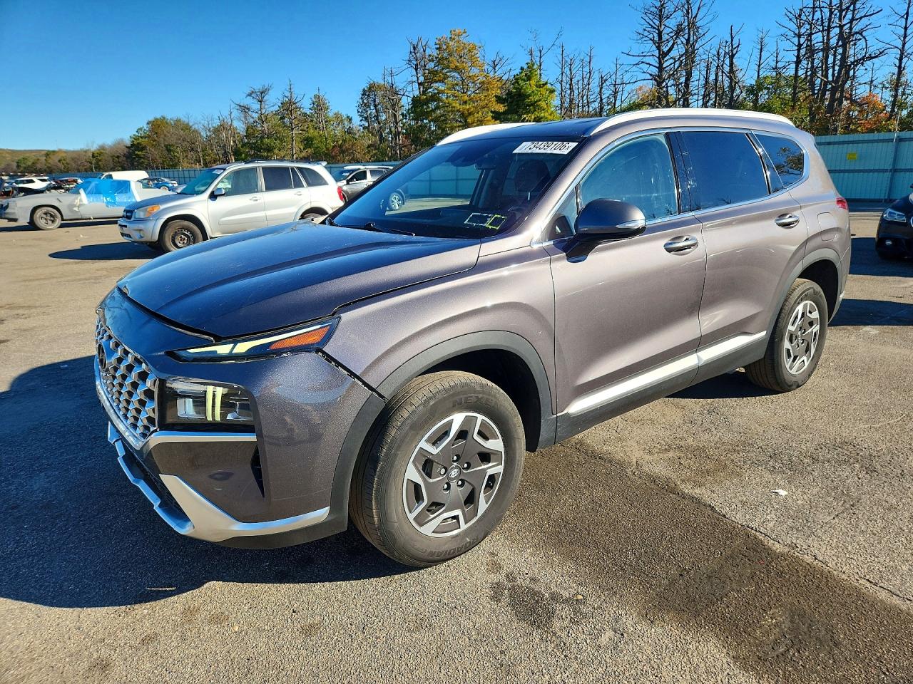 2022 HYUNDAI SANTA FE BLUE | KM8S2DA10NU041273 | UPCARS
