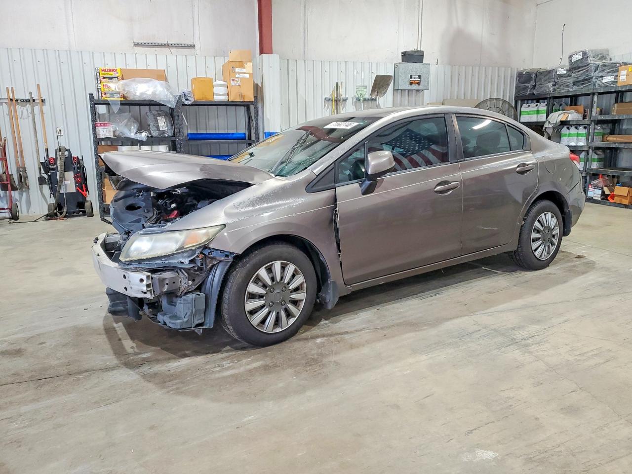 2013 HONDA CIVIC LX | 2HGFB2F50DH571865 | UPCARS