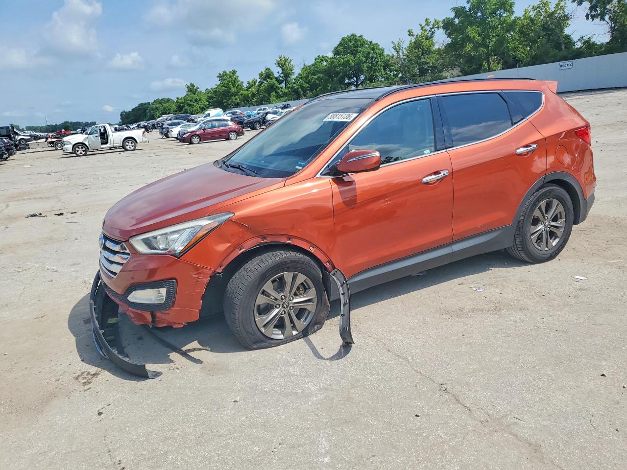 2014 HYUNDAI SANTA FE 2.4L | 5XYZU3LB3EG203816 | UPCARS