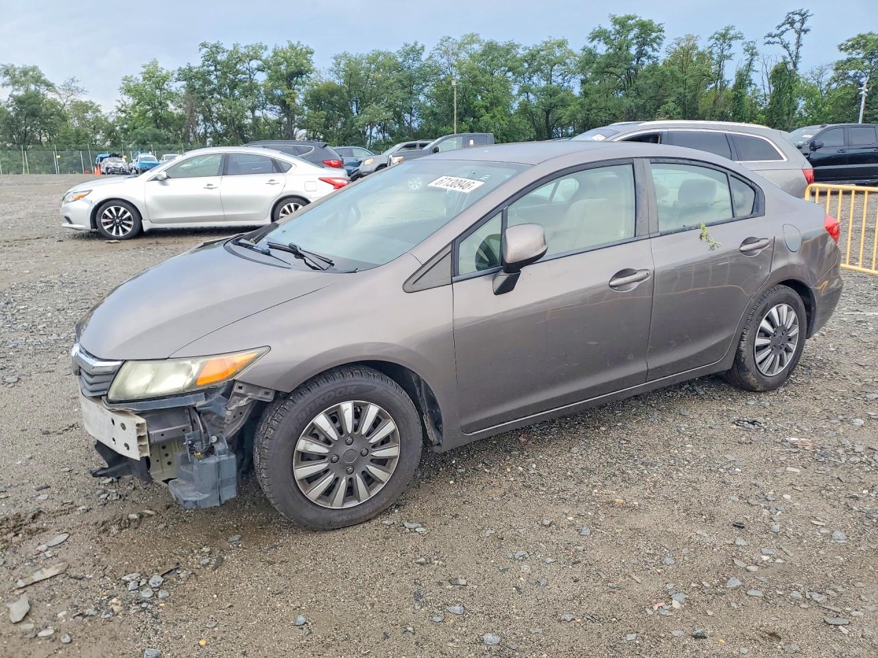 2012 HONDA CIVIC LX | 19XFB2F52CE106593 | UPCARS