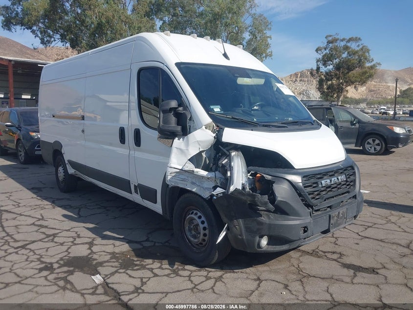 2024 RAM PROMASTER 3500 CARGO VAN TRADESMAN HIGH ROOF 159 WB EXT W/PASS SEAT | 3C6MRVJG1RE116528 | UPCARS