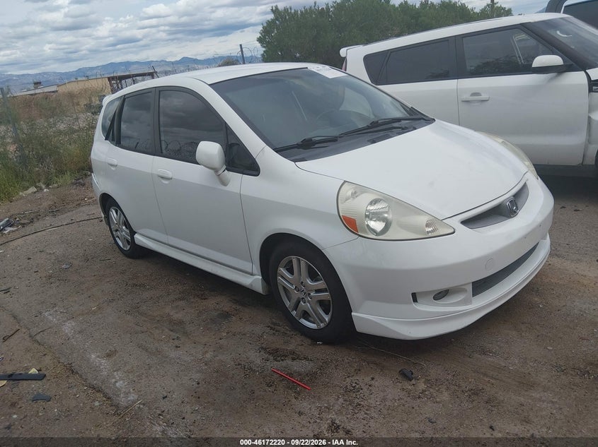 2007 HONDA FIT SPORT | JHMGD38687S024086 | UPCARS