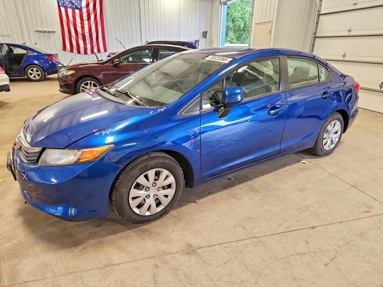2012 HONDA CIVIC LX | 19XFB2F53CE026557 | UPCARS