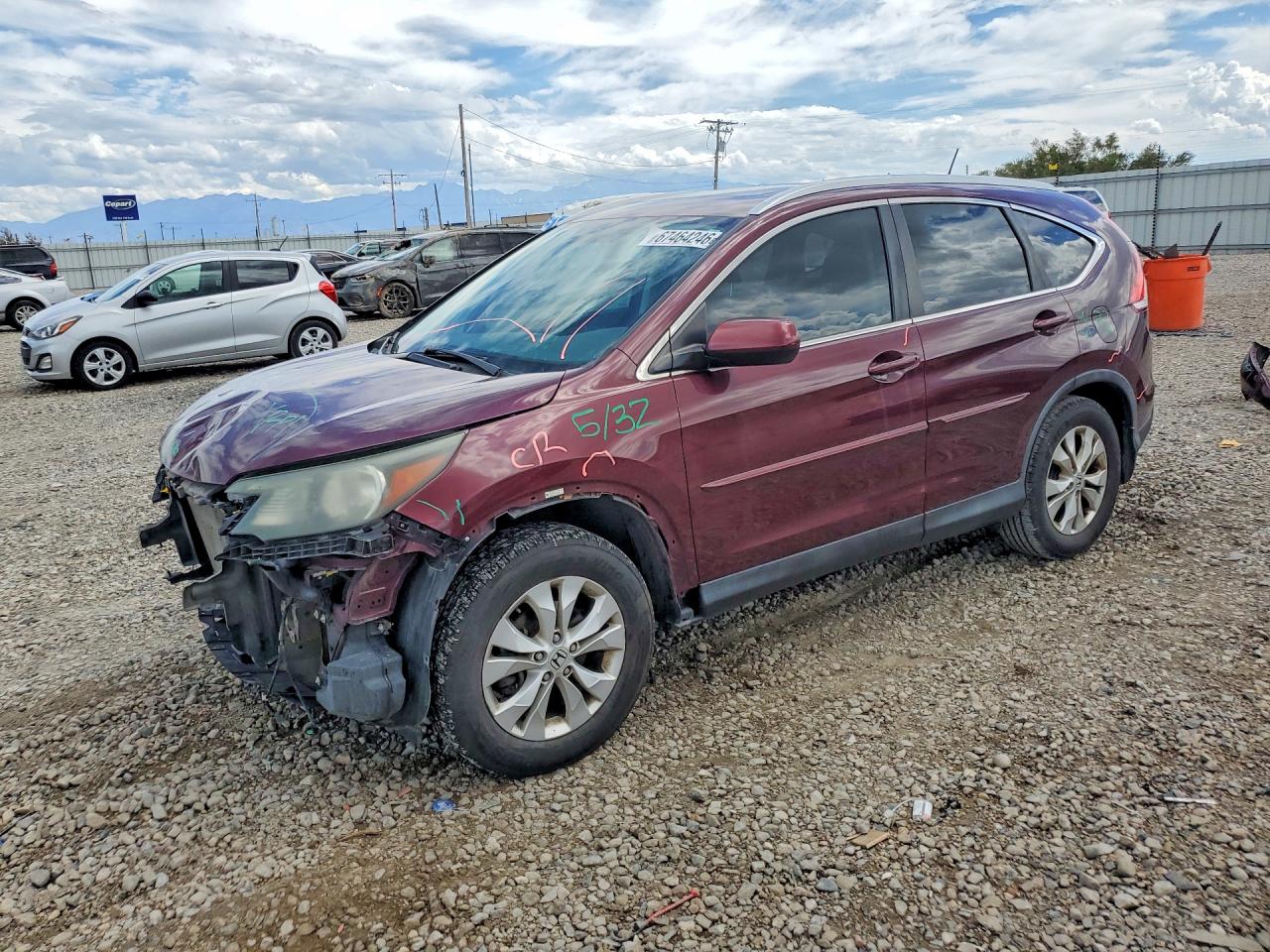 2014 HONDA CRV EXL | 5J6RM4H75EL037369 | UPCARS